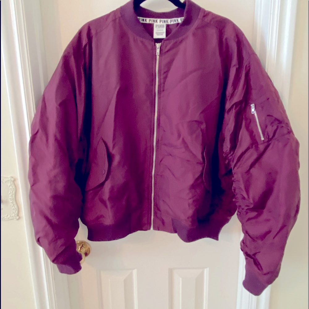 Pink bomber jacket